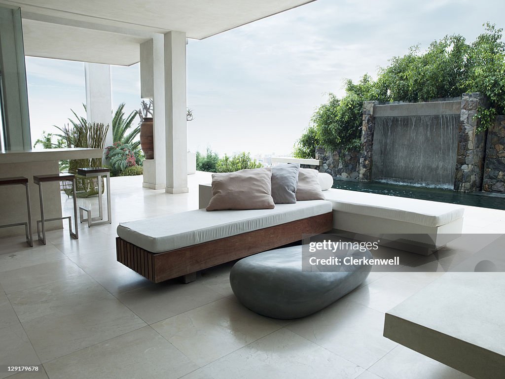 Interior of designer luxury home