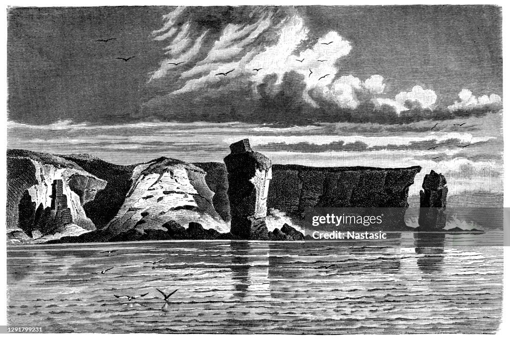 Coast of Jan Mayen Island
