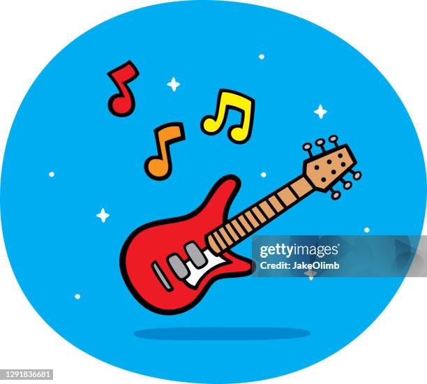 guitar doodle - chord stock illustrations