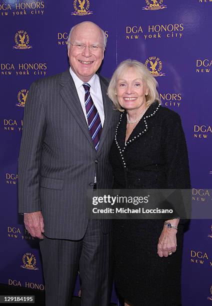 Senator Patrick Leahy and Marcelle Pomerleau Leahy attend the 2011 Directors Guild Of America Honors at the Directors Guild of America Theater on...