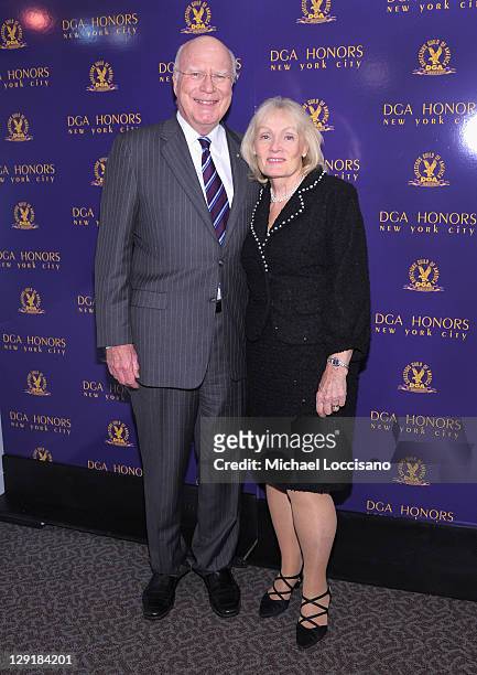Senator Patrick Leahy and Marcelle Pomerleau Leahy attend the 2011 Directors Guild Of America Honors at the Directors Guild of America Theater on...