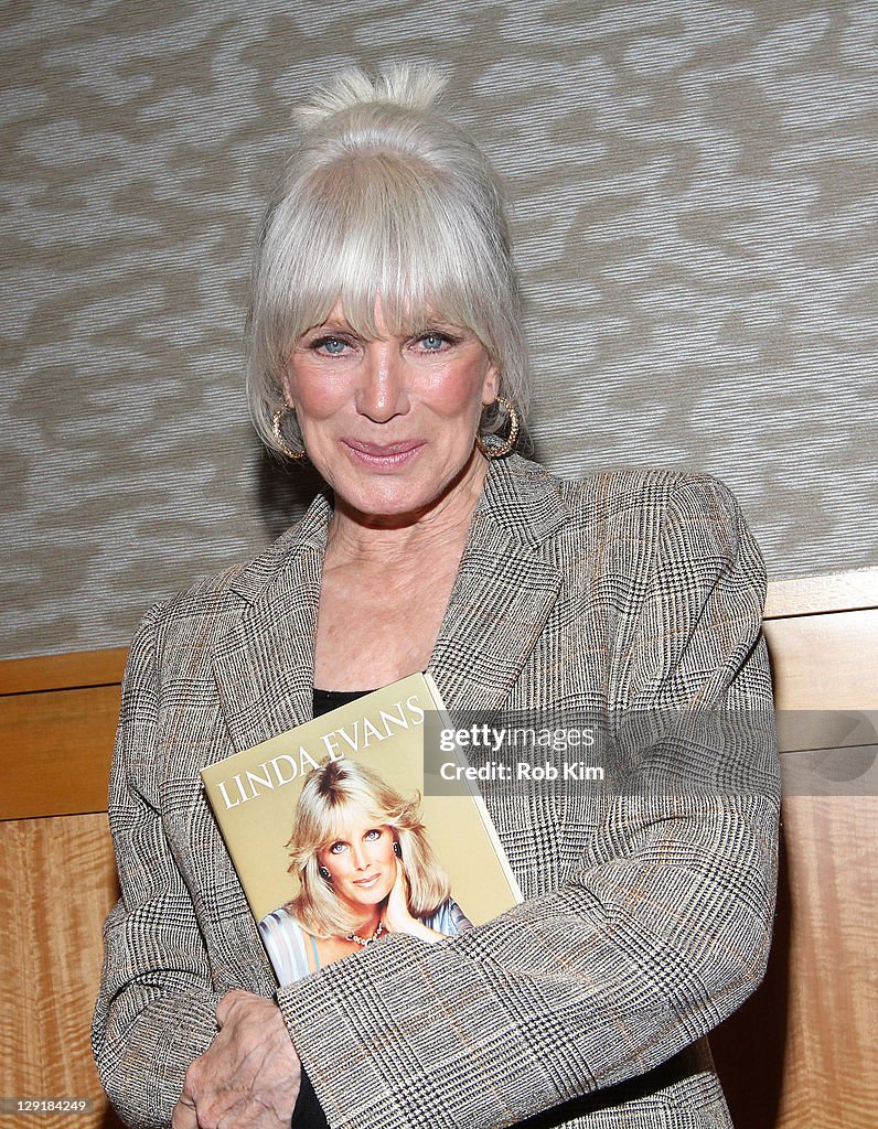 Linda Evans Signs Copies Of "Recipes For Life"