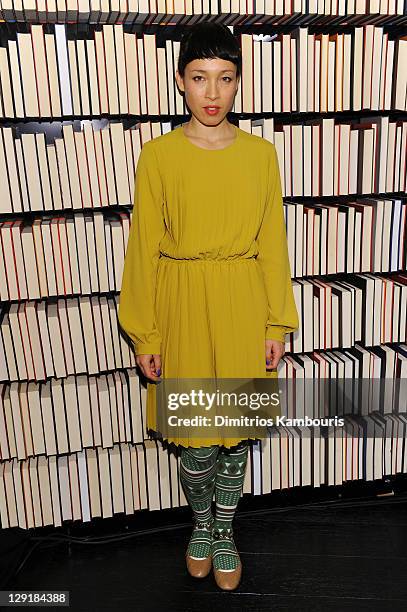 Singer Yukimi Nagano of Little Dragon attends the Mulberry Mix Tape Tour at Mulberry Store on October 13, 2011 in New York City.