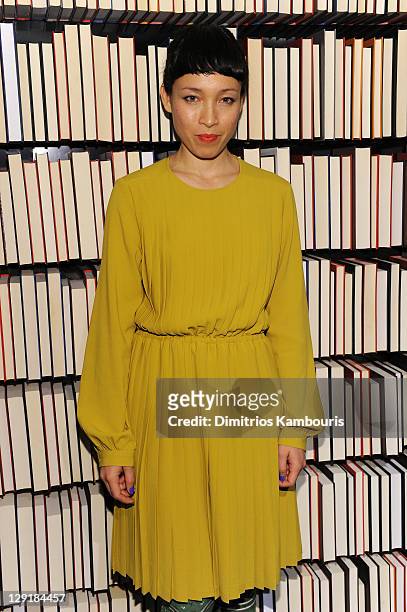 Singer Yukimi Nagano of Little Dragon attends the Mulberry Mix Tape Tour at Mulberry Store on October 13, 2011 in New York City.