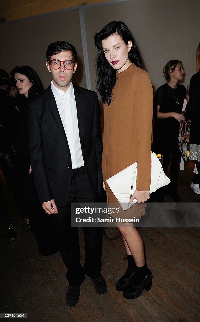 Sarak Riba Sarah Ruba and Adam Pavao of The New look arrives at the Calvin Klein ...