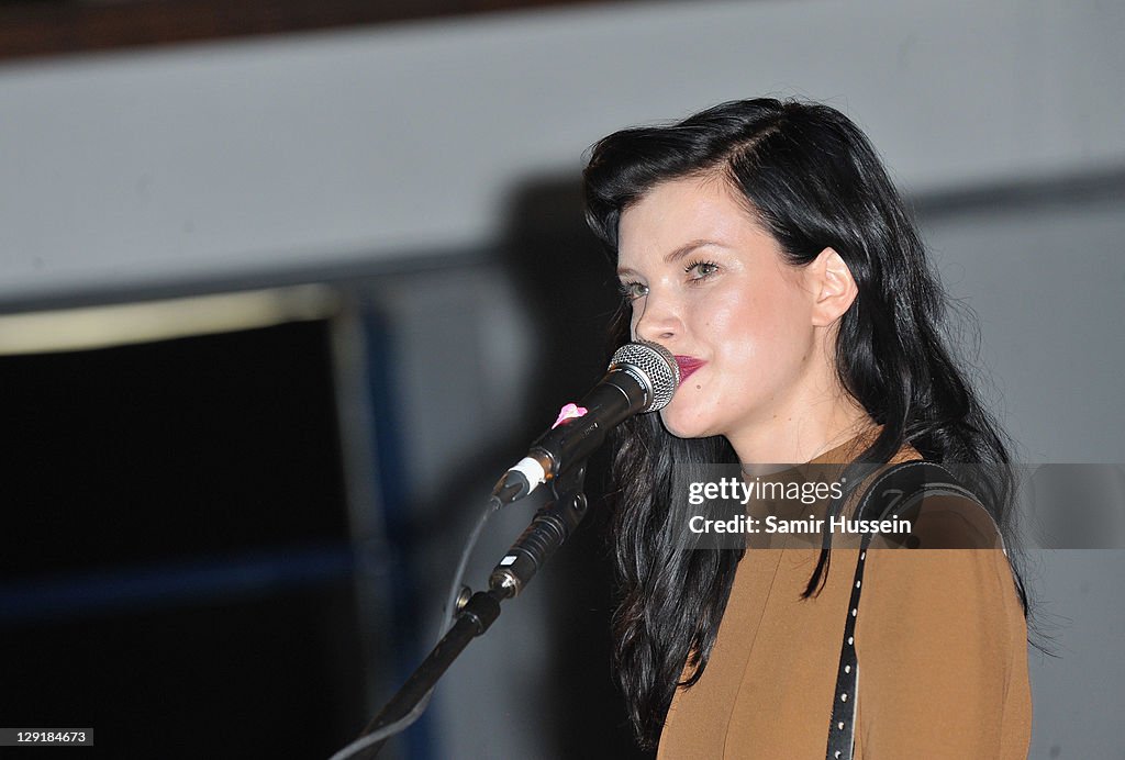 Sarak Riba Sarah Ruba of The New Look performing at the Calvin Klein Collection ...