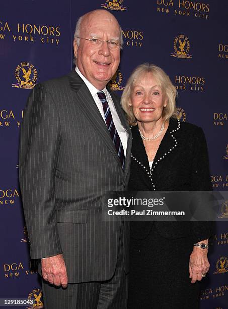 Senator Patrick Leahy and Marcelle Pomerleau Leahy attend the 2011 Directors Guild Of America Honors at the Directors Guild of America Theater on...