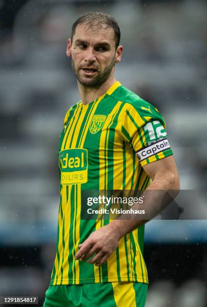 Branislav Ivanovic of West Bromwich Albion during the Premier League match between Newcastle United and West Bromwich Albion at St. James Park on...