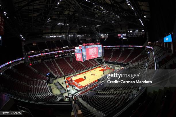 General view prior to the game between the Houston Rockets and the San Antonio Spurs at the Toyota Center on December 17, 2020 in Houston, Texas....