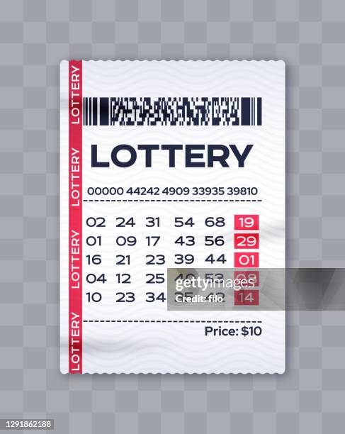 ilustrações de stock, clip art, desenhos animados e ícones de lottery ticket - lotaria