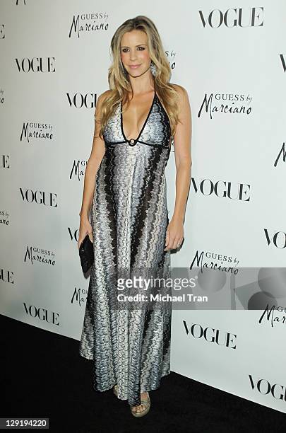Jenna Gering arrives at the GUESS By Marciano & VOGUE Holiday Collection launch party held at Mr. C Beverly Hills on October 13, 2011 in Beverly...