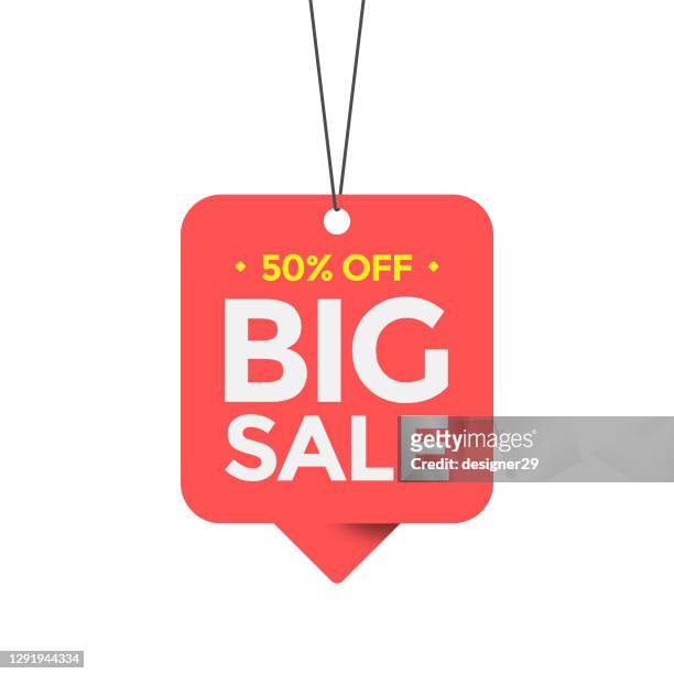 big sale ticket. special offer, discount and mega sale vector design. - coupon card stock illustrations