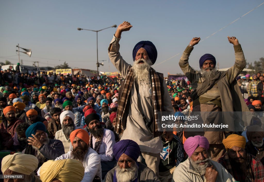 Farmers Continue Blockade Of Highways Leading Into Delhi