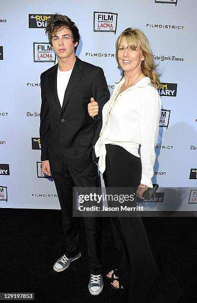 Willoughby Robinson and Sophie Windham arrive at 'The Rum Diary' premiere presented by Film Independent at LACMA held at the Los Angeles County...