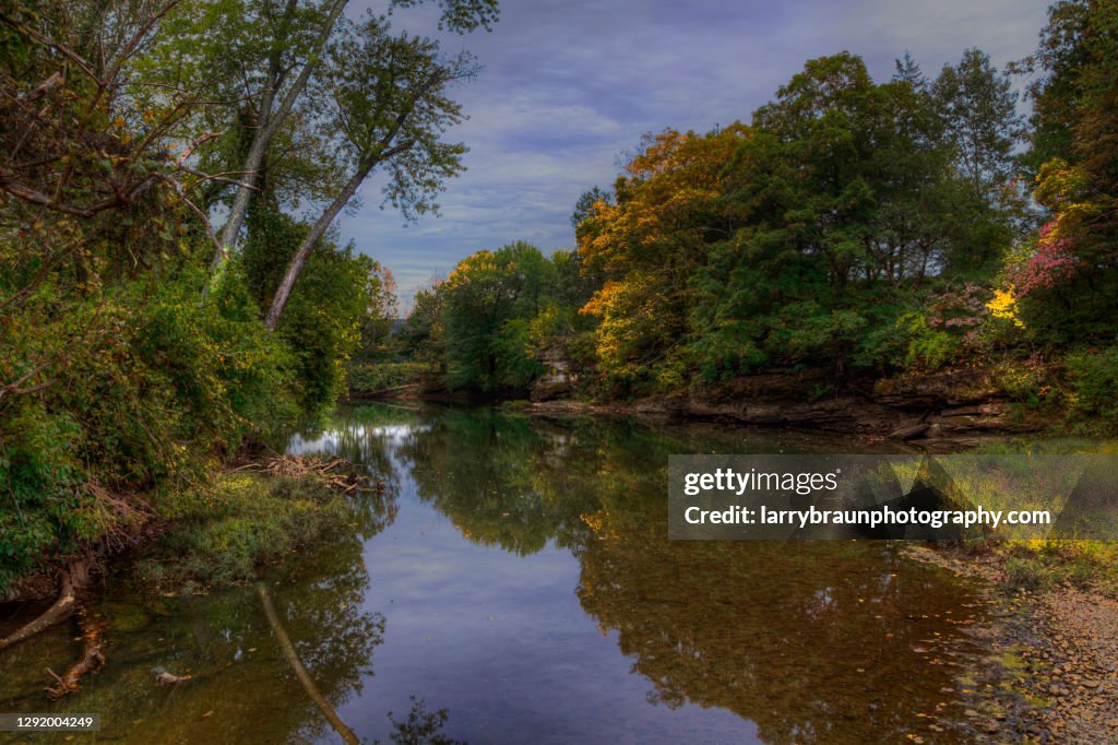 Ozark Mountain Stream in the Autumn