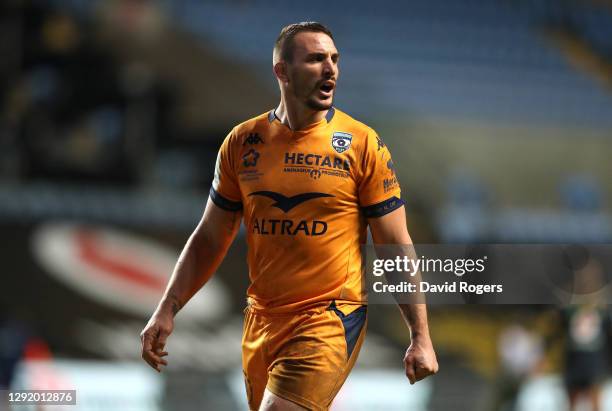 Louis Picamoles of Montpellier looks on during the Heineken Champions Cup Pool 1 match between Wasps and Montpellier at the Ricoh Arena on December...