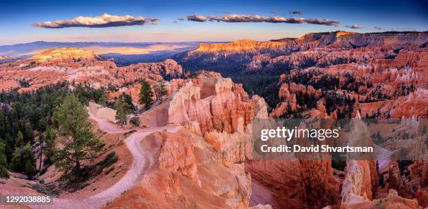 panoramic view from sunset point in bryce canyon national park. utah, usa. - bryce canyon 個照片及圖片檔