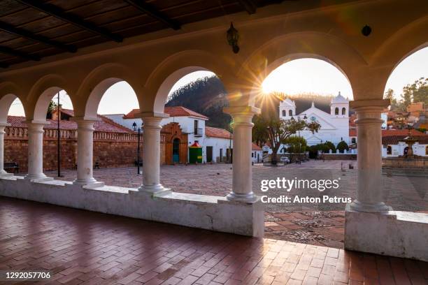 church of santa ana and convent of la recoleta in sucre, bolivia - sucre stock pictures, royalty-free photos & images