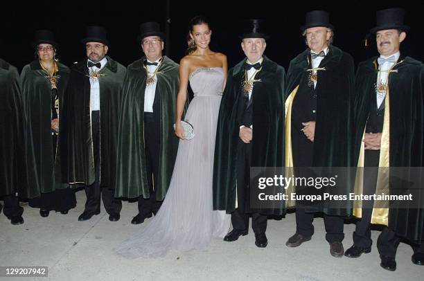 Model Malena Costa, Queen Cava 2011, attends the Investiture of president of Catalonia Artur Mas and dancer Rafael Amargo as Special Honoured Members...