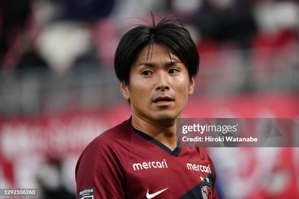 Yasushi Endoof Kashima Antlers looks on during the J.League Meiji Yasuda J1 match between Kashima Antlers and Cerezo Osaka at the Kashima Soccer...