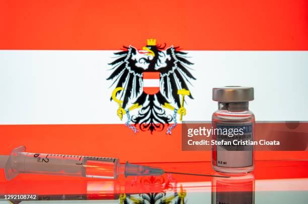 austria ready for coronavirus vaccine. covid-19 pandemic theme - austria stock pictures, royalty-free photos & images