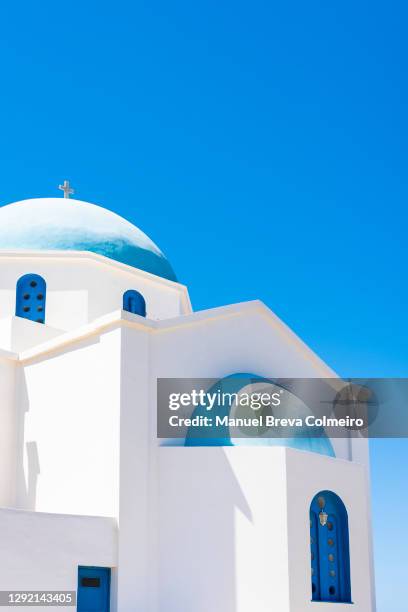 orthodox church - milos stock pictures, royalty-free photos & images