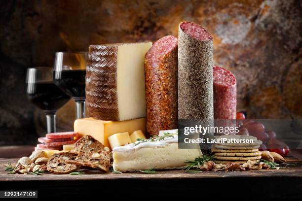 charcuterie board - artisanal food and drink stock pictures, royalty-free photos & images