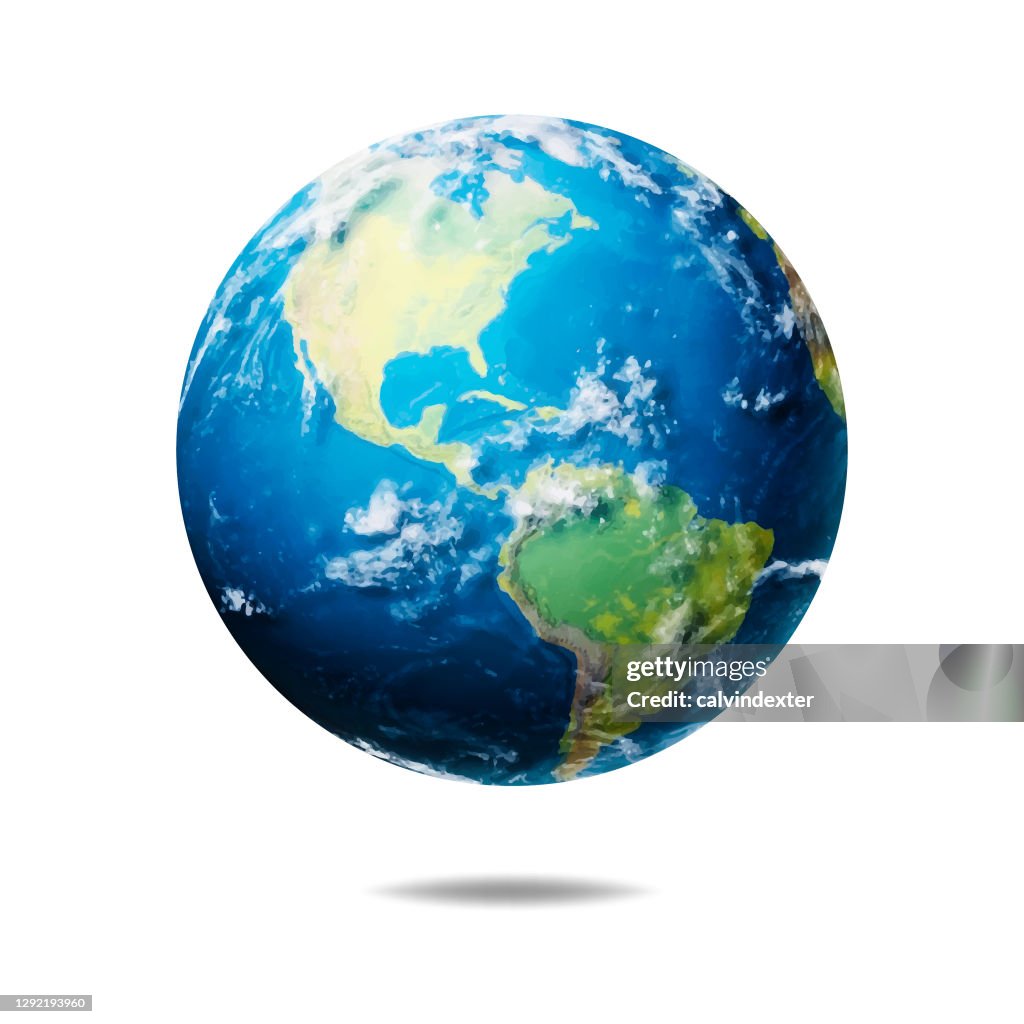 Erde Globus realistische Illustration