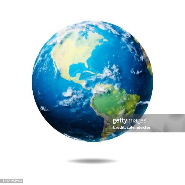 erde globus realistische illustration - planet erde stock-grafiken, -clipart, -cartoons und -symbole