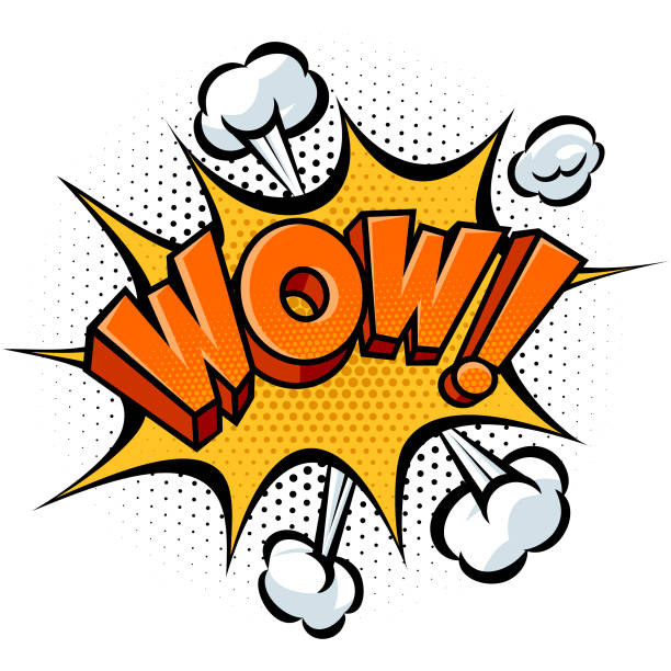wow comic book - cartoons and comics stock illustrations
