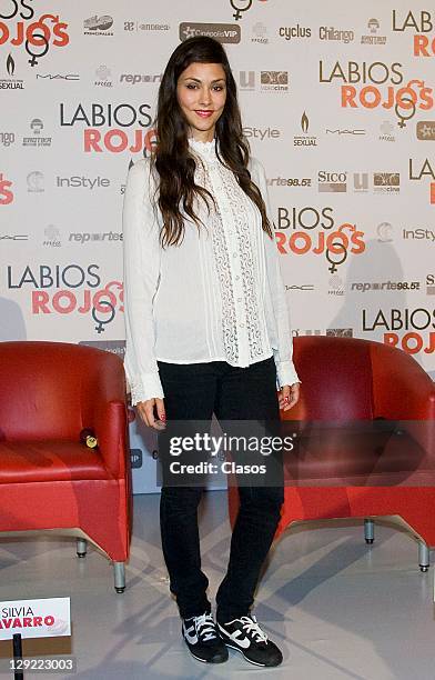 Diana Garcia during the press conference to present the movie Labios Rojos in Cinepolis Plaza Universidad on 04 october, 2011 in Mexico City, Mexico.