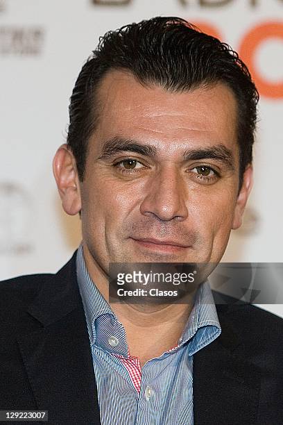 Jorge Salinas during the press conference to present the movie Labios Rojos in Cinepolis Plaza Universidad on 04 october, 2011 in Mexico City, Mexico.