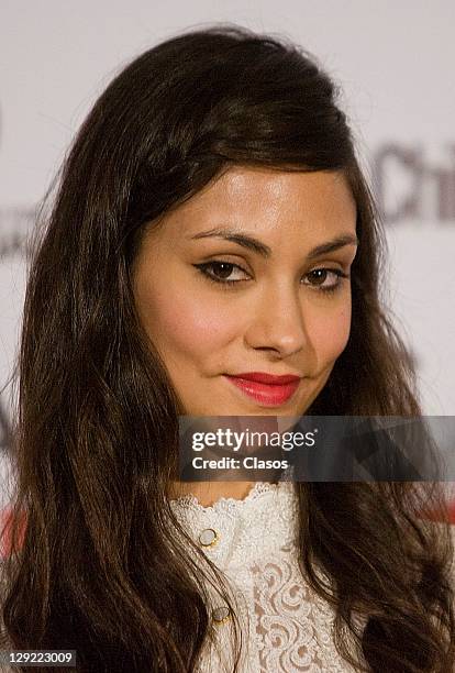 Diana Garcia during the press conference to present the movie Labios Rojos in Cinepolis Plaza Universidad on 04 october, 2011 in Mexico City, Mexico.