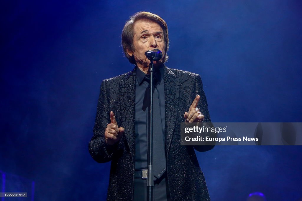 Reaphael Singer Singer Raphael performs during his concert at the Wizink Center on ...