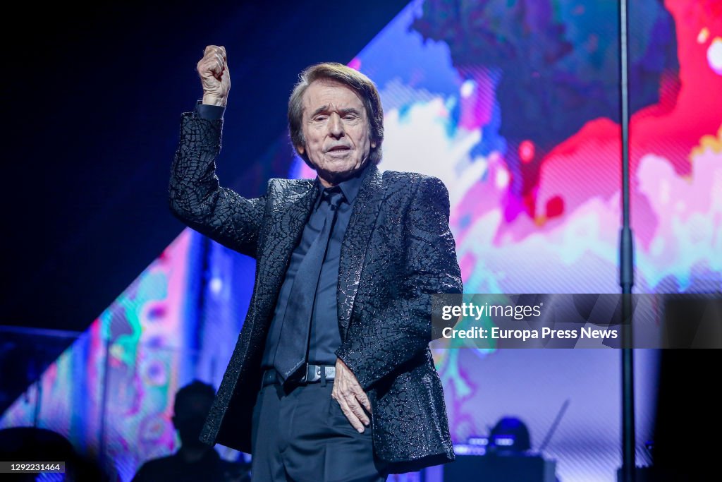 Reaphael Singer Singer Raphael performs during his concert at the Wizink Center on ...