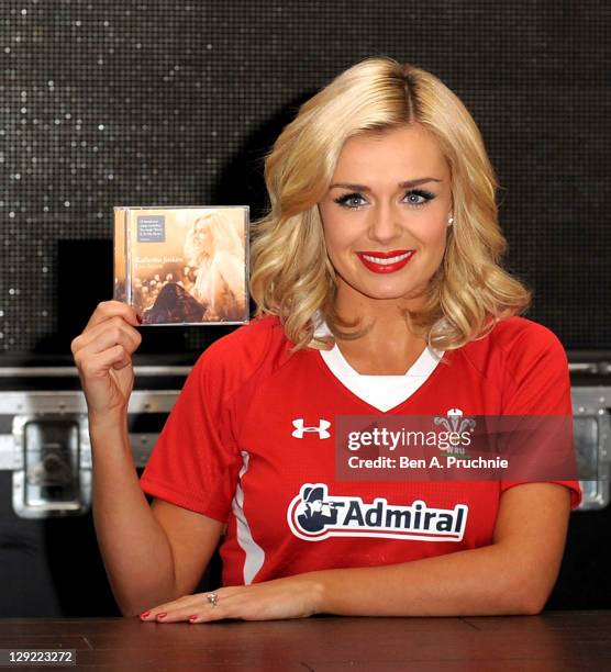 Katherine Jenkins signs copies of her new album at HMV, Oxford Street on October 14, 2011 in London, England.