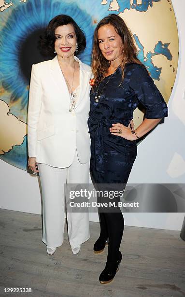 Bianca Jagger and Jade Jagger attend 'Arts For Human Rights', the inaugural Bianca Jagger Human Rights Foundation Gala supported by Swarovski, at...