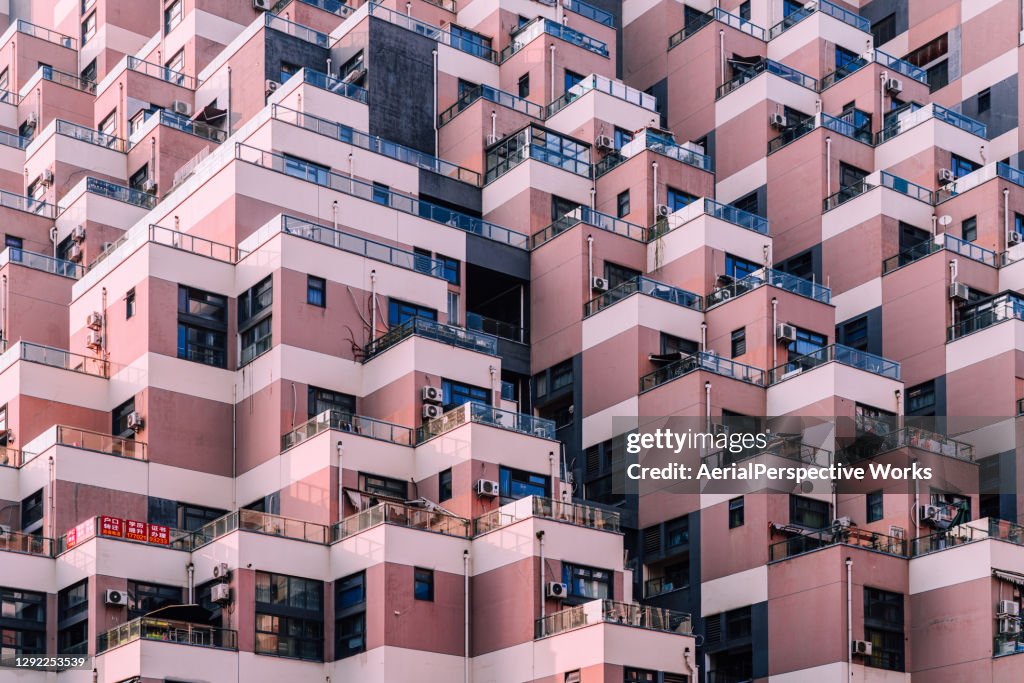 Aerial View of Particular Residential Building