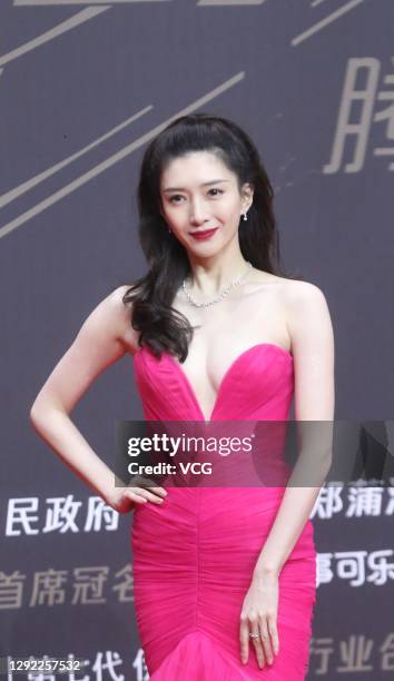 Actress Maggie Jiang Shuying attends 2020 Tencent Video Star Awards on December 20, 2020 in Nanjing, Jiangsu Province of China.