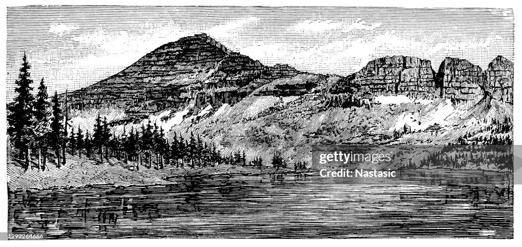 Lake Lal and Mount Agassiz, Uinta Mountains, Utah