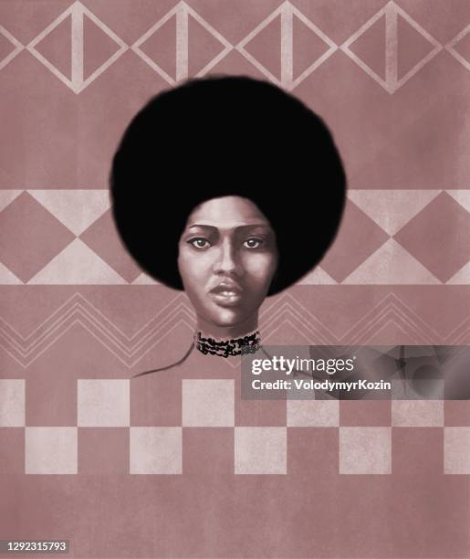 portrait of a young woman of african type falashi - ethiopian woman background stock illustrations