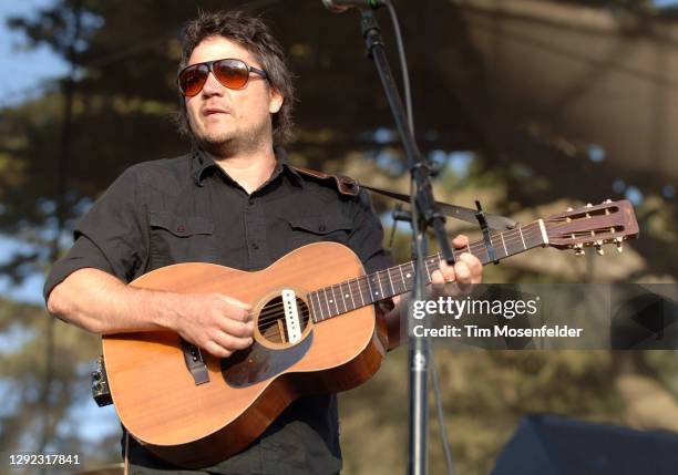 Jeff Tweedy of Wilco performs during Outside Lands music festival in Golden Gate Park on August 24, 2008 in San Francisco, California.