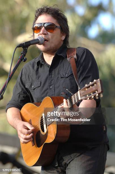Jeff Tweedy of Wilco performs during Outside Lands music festival in Golden Gate Park on August 24, 2008 in San Francisco, California.