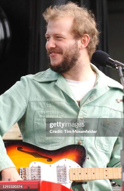 Justin Vernon of Bon Iver performs during Outside Lands music festival in Golden Gate Park on August 24, 2008 in San Francisco, California.