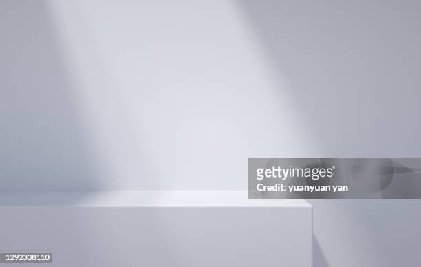 3d rendering exhibition background - white bildbanksfoton och bilder