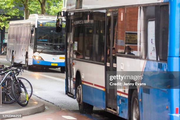 General view of a bus stop in Bondi Junction on December 21, 2020 in Sydney, Australia. Sydney's northern beaches is on lockdown, as a cluster of...