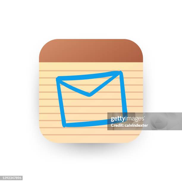 notepad icon design - team sticky notes stock illustrations