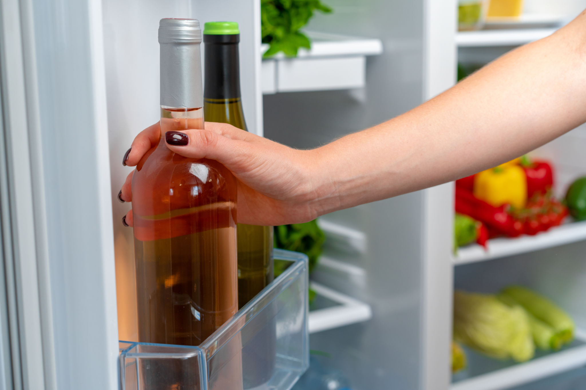large wine fridge