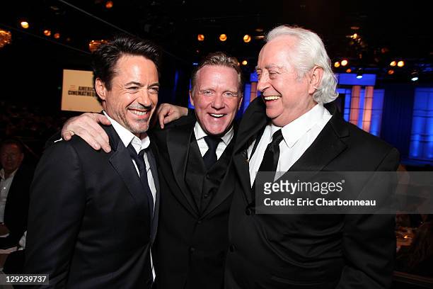 Robert Downey Jr., Anthony Michael Hall and Robert Downey Jr. At American Cinematheque's 2011 Award Show Honoring Robert Downey Jr. At The Beverly...