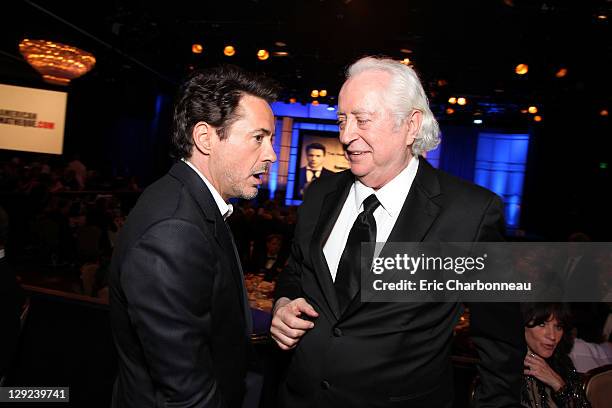 Robert Downey Jr. And Robert Downey Jr. At American Cinematheque's 2011 Award Show Honoring Robert Downey Jr. At The Beverly Hilton Hotel on October...